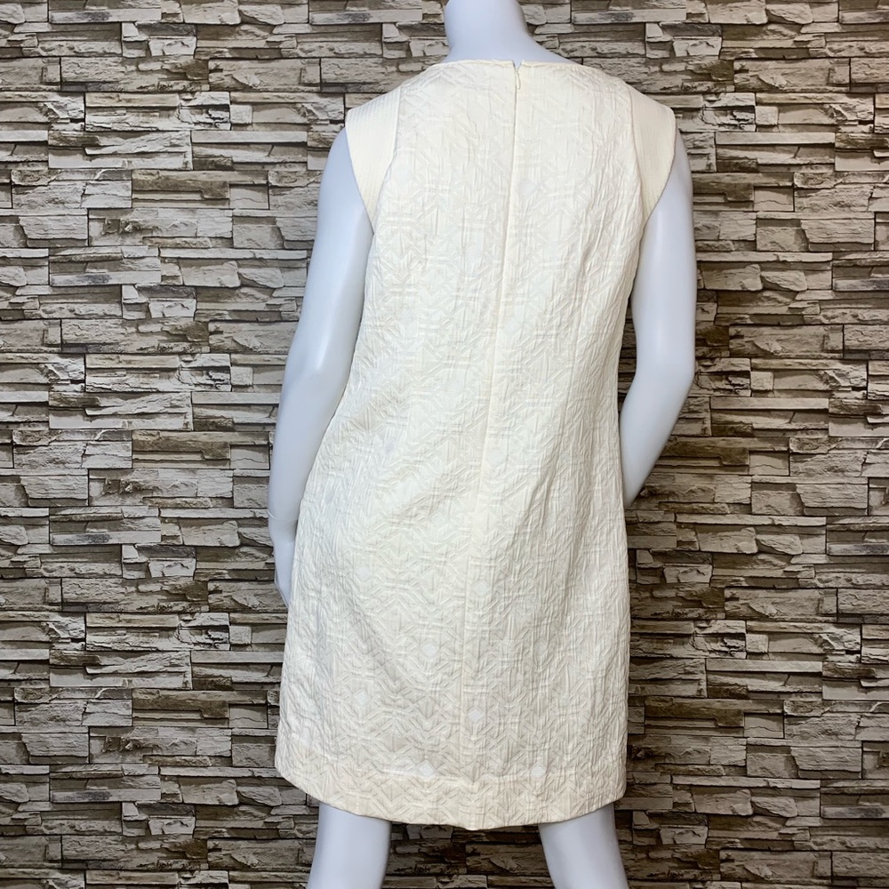 J. Crew Cream Brocade Shift Dress - Picture 5 of 8